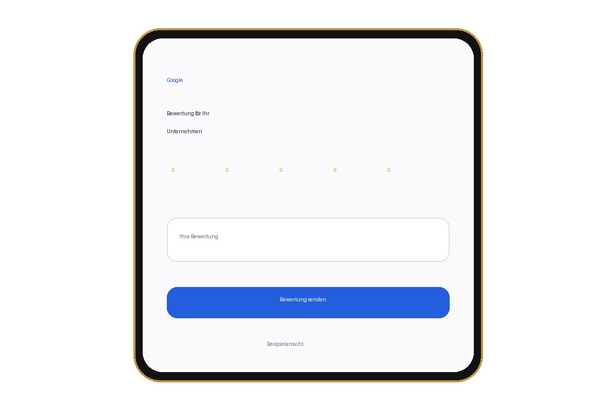 Beispiel einer Google-Bewertungsseite auf dem Smartphone